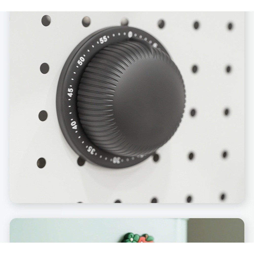 Mechanical Kitchen Timer Rust Resistant Material Strong Magnetic Backing