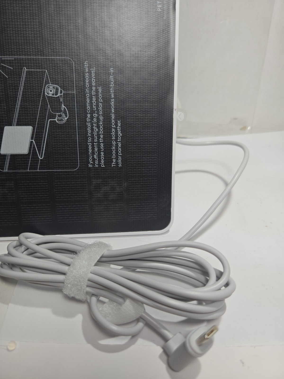 Eufy Solar Panel (3W) T8705 USB-C Weatherproof For All Eufy Outdoor Cameras New