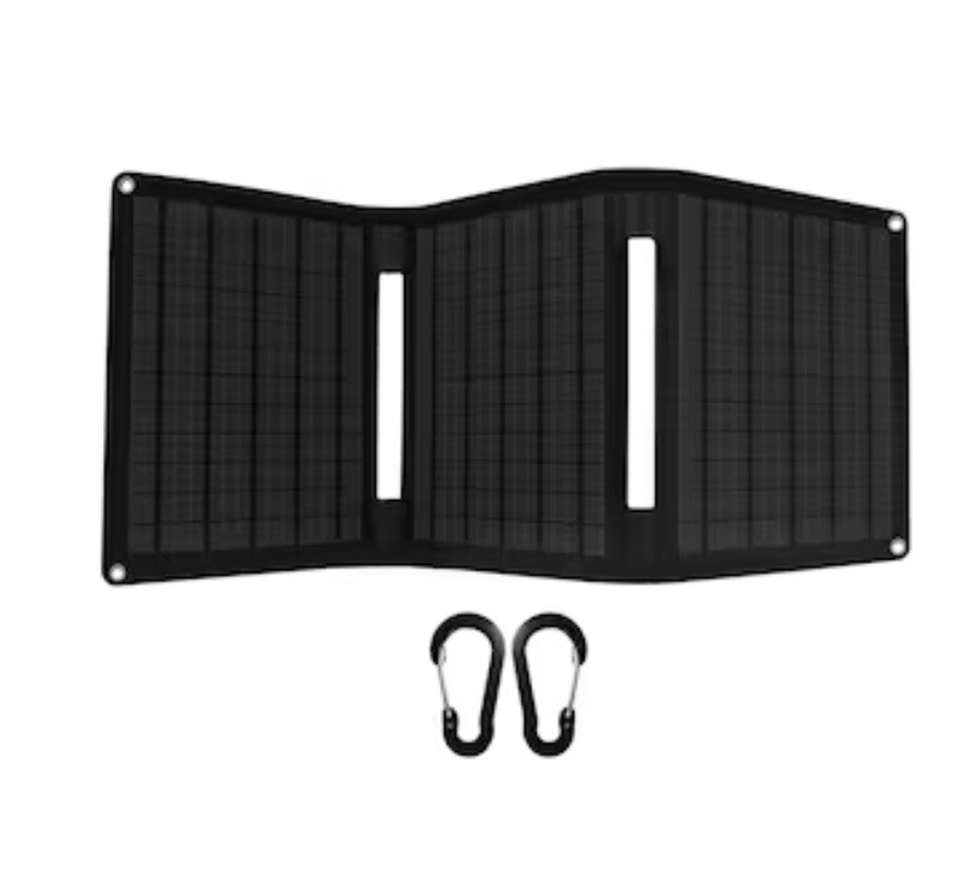 UTILITECH 15W Folding Portable Solar Charger (charges devices while in the sun)