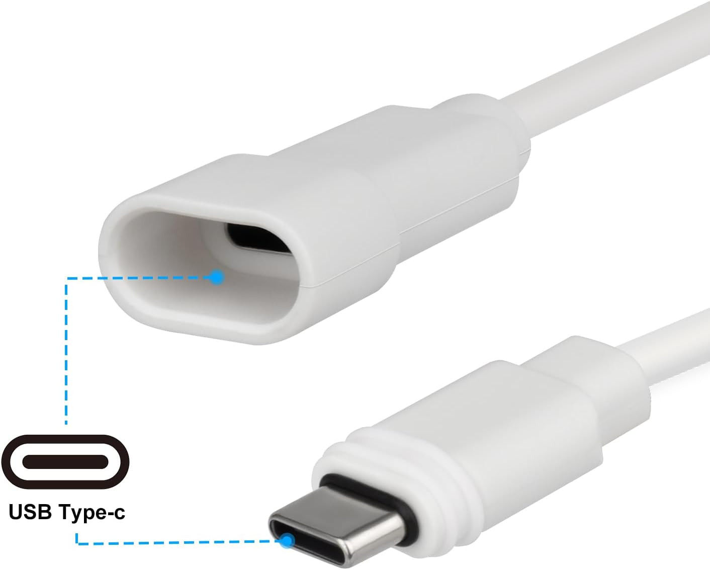 Extension Cable for Ring USB-C Solar Panel, Works for the Ring 2Nd Generation So