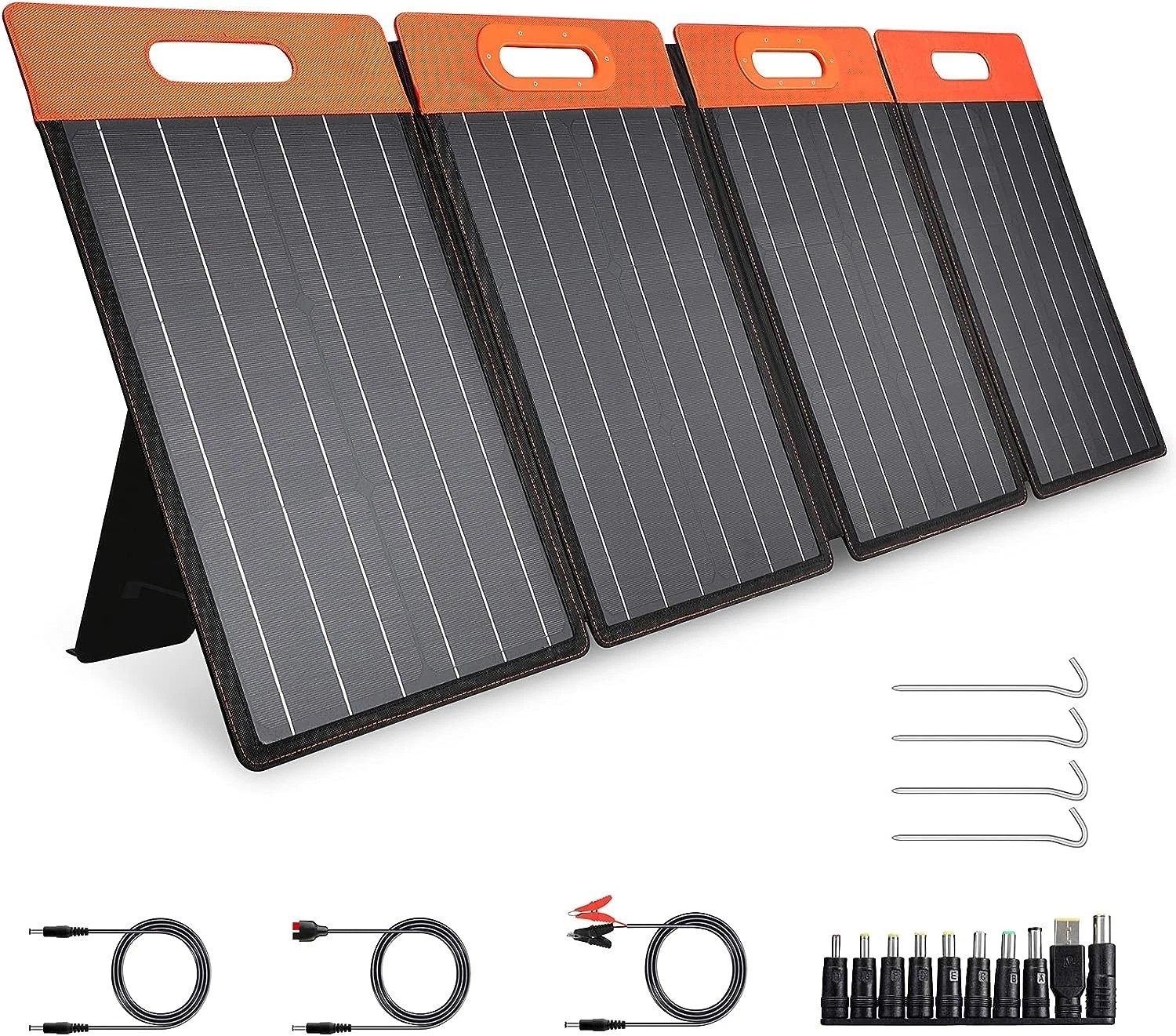 GOLABS SF100 Monocrystalline Portable Solar Panel Charger – Black/Orange