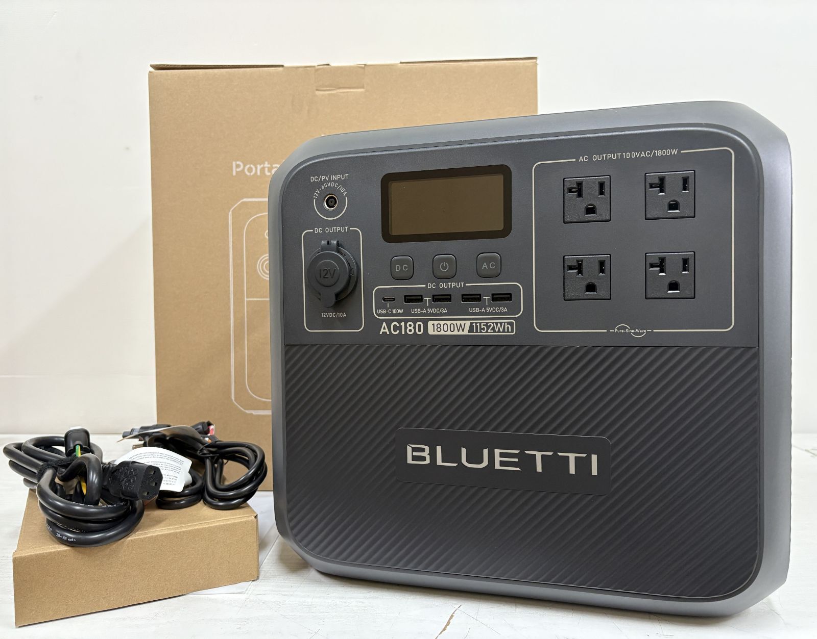 BLUETTI AC180 1800W 1152Wh Portable Power Station 39 Charges for Phone