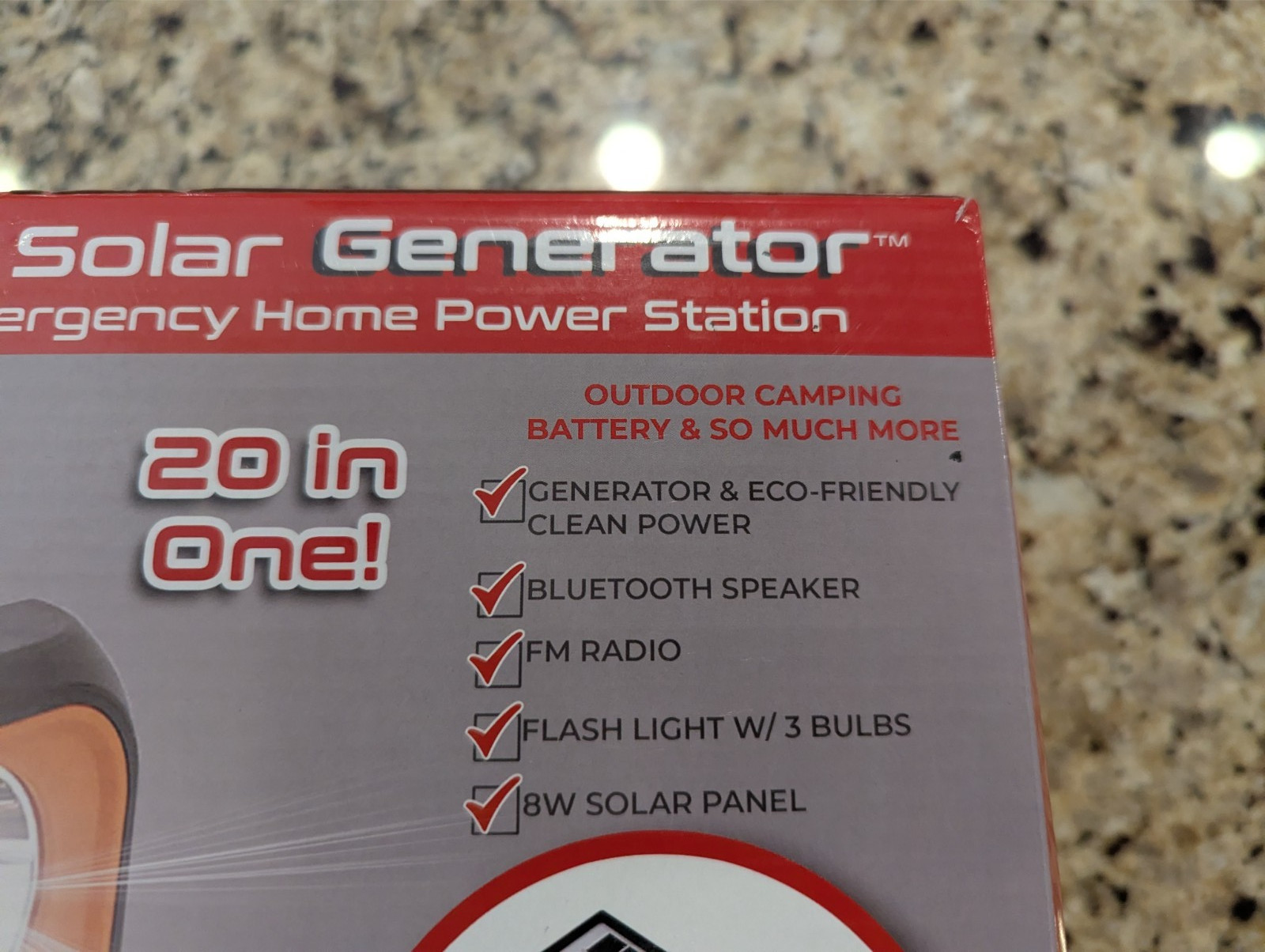 Milex Insta Solar Generator 20 in 1 Emergency Home Power Station