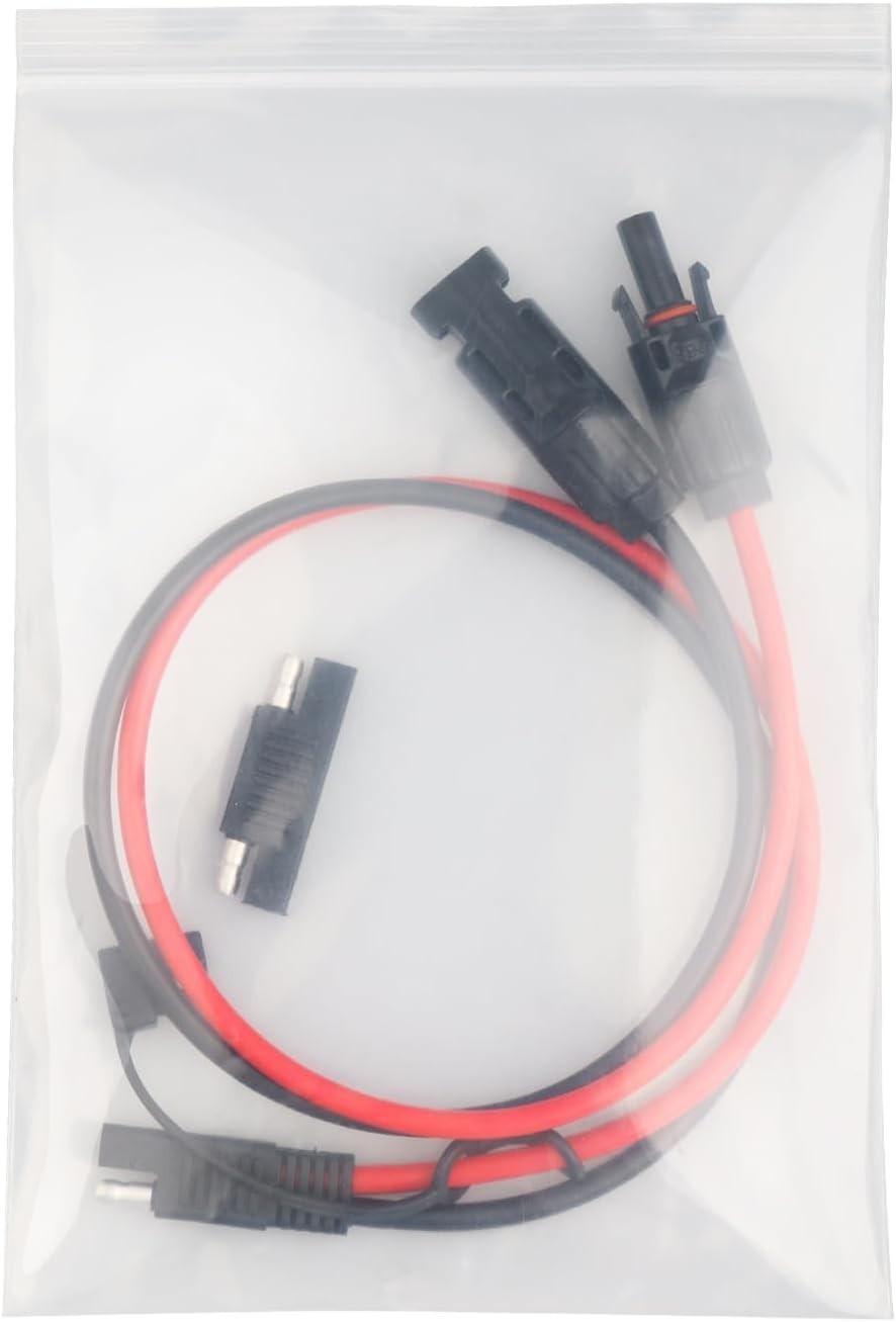 Weatherproof 10AWG Solar Panel Connector & SAE Polarity Reverse Adapter