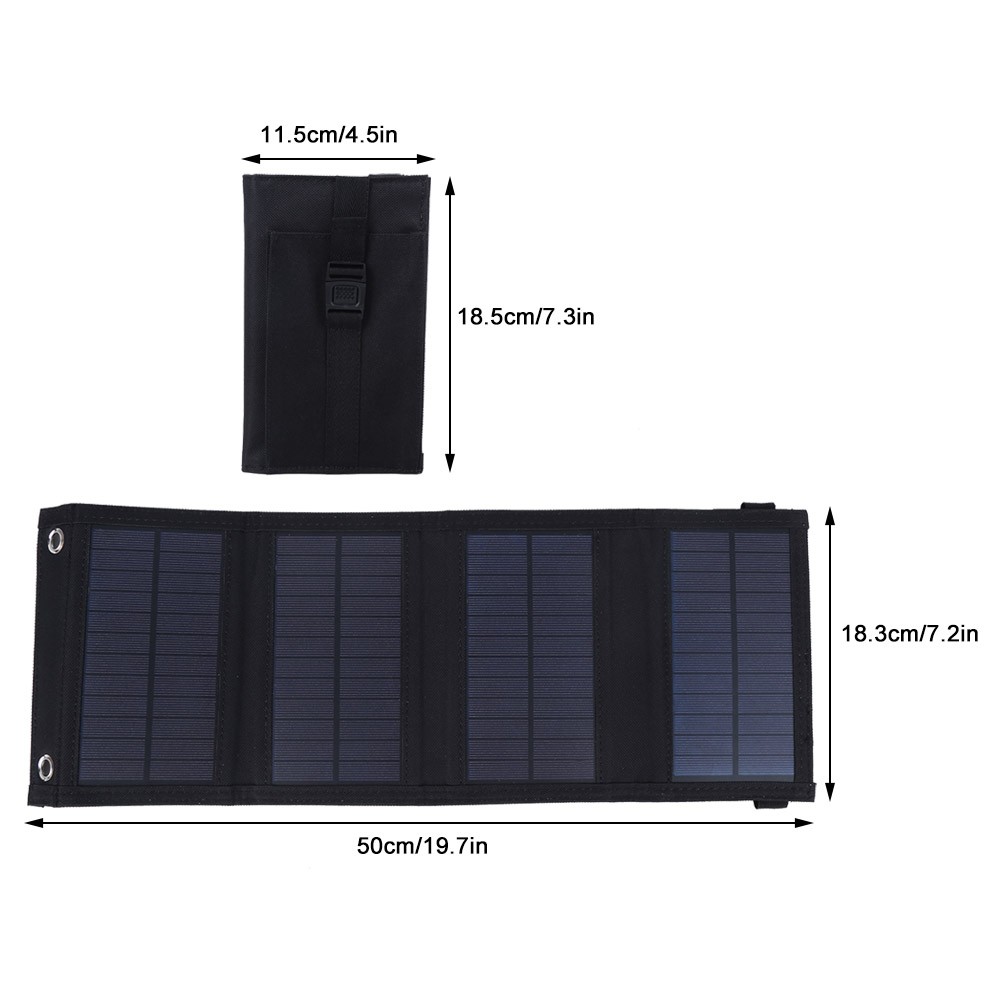 10W 5.5V Portable Solar Panel Folding Charger Board For Outdoor Travel Camping