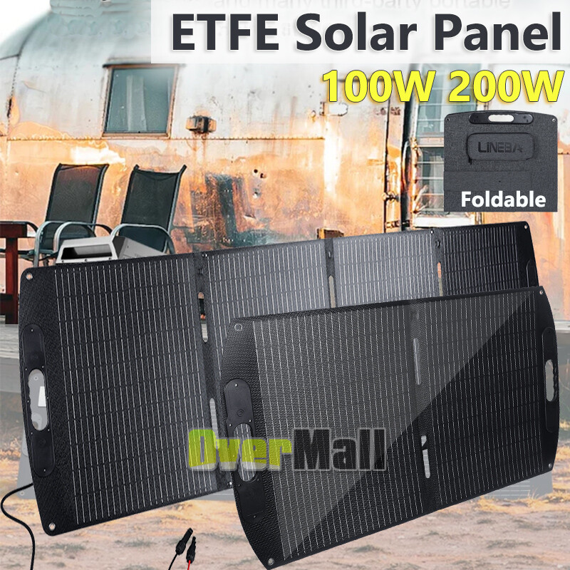 LINEBA 200W Foldable Portable Solar Panel IP67 for Power Station RV with MC4