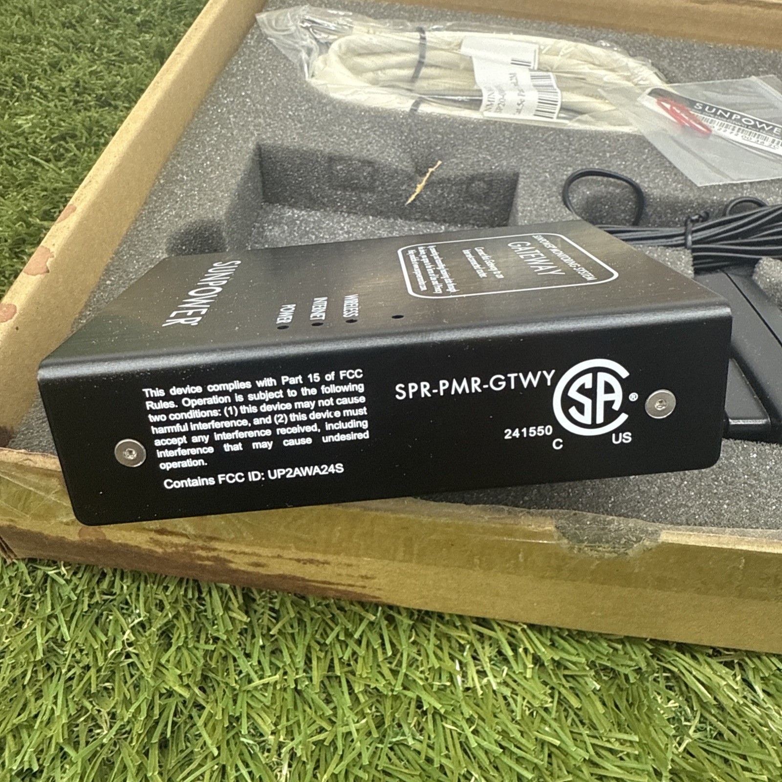 Sunpower Gateway 106716 (SPR-PMR-GTWY) Solar Energy Monitoring Unit