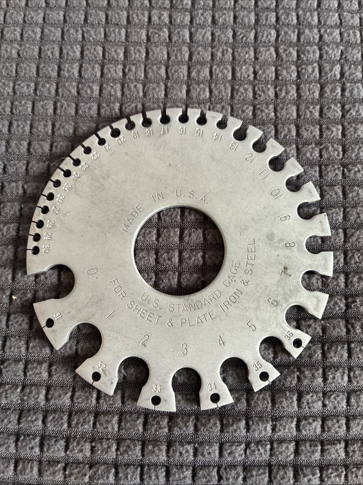 US Standard Gauge for Sheet & Plate Iron & Steel .