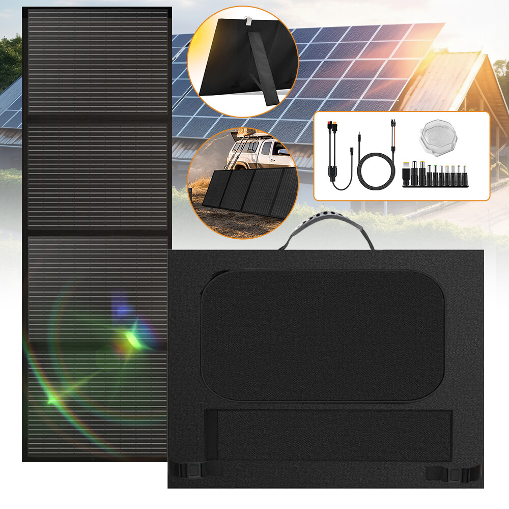 250W Mono Solar Panel 18V Foldable Solar Charger Power Bank for Power Station RV