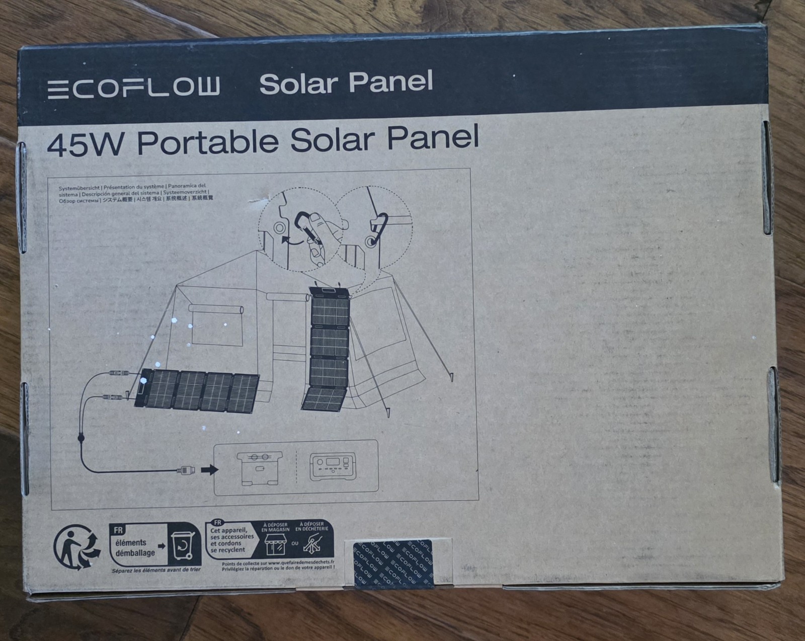 EcoFlow Type-C 45W Portable Solar Panel Foldable Power Bank Station USB XT60i **