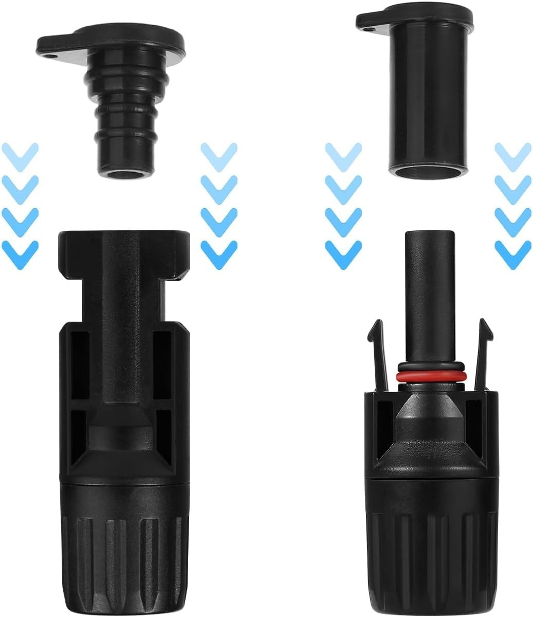 10 Pairs Solar Panel Connector Caps, Dust & Weather Resistant Solar Cable End…