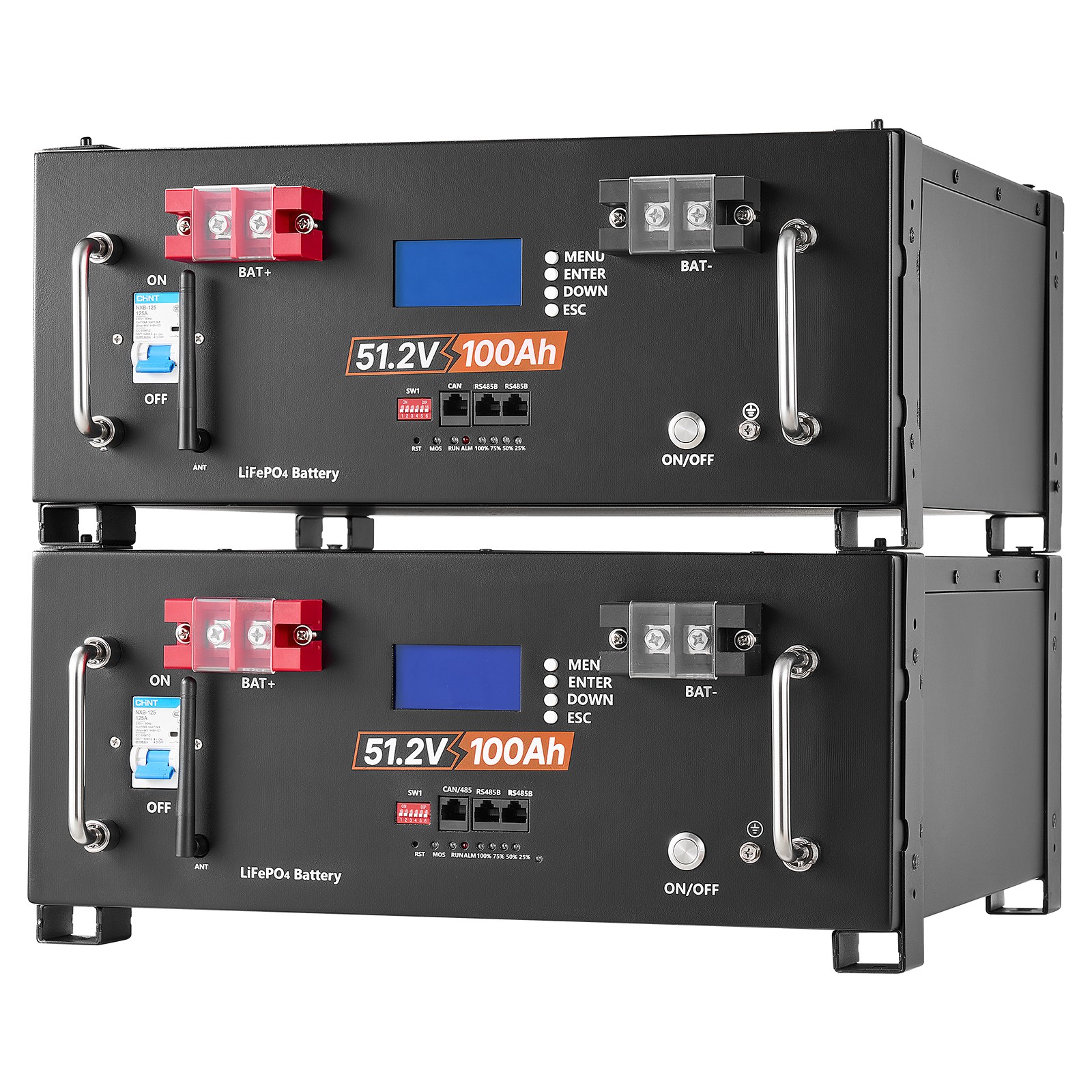 VEVOR Home Power Station Backup Power 5120Wh LiFePO4 Lithium AC 5000W Inverter