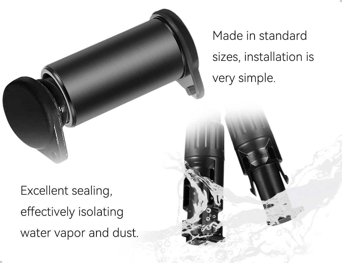 5 Pairs Solar Connector Caps, IP68 Weather Resistant Dust Male and Female Cap fo
