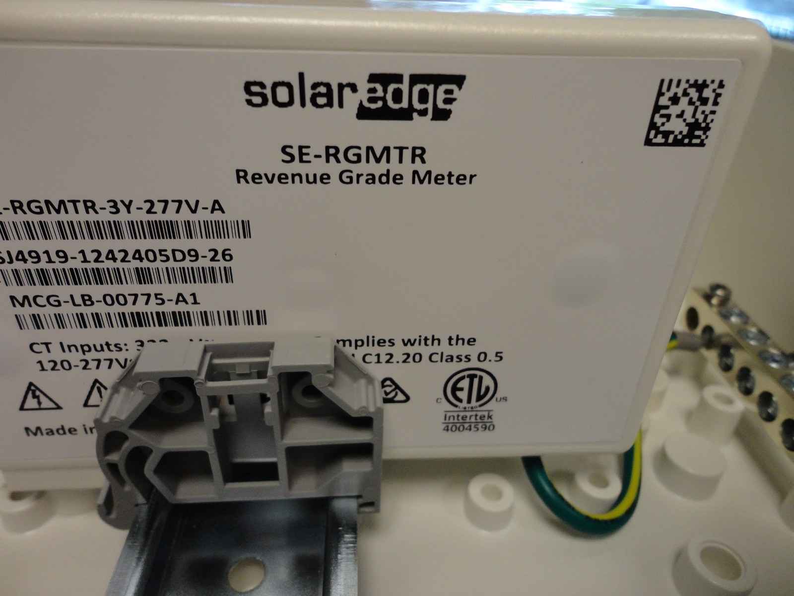SolarEdge SE-MTR240-NN-S-S1 1Phase 240V Energy Meter W/ Modbus SE-RGMTR TY NEW