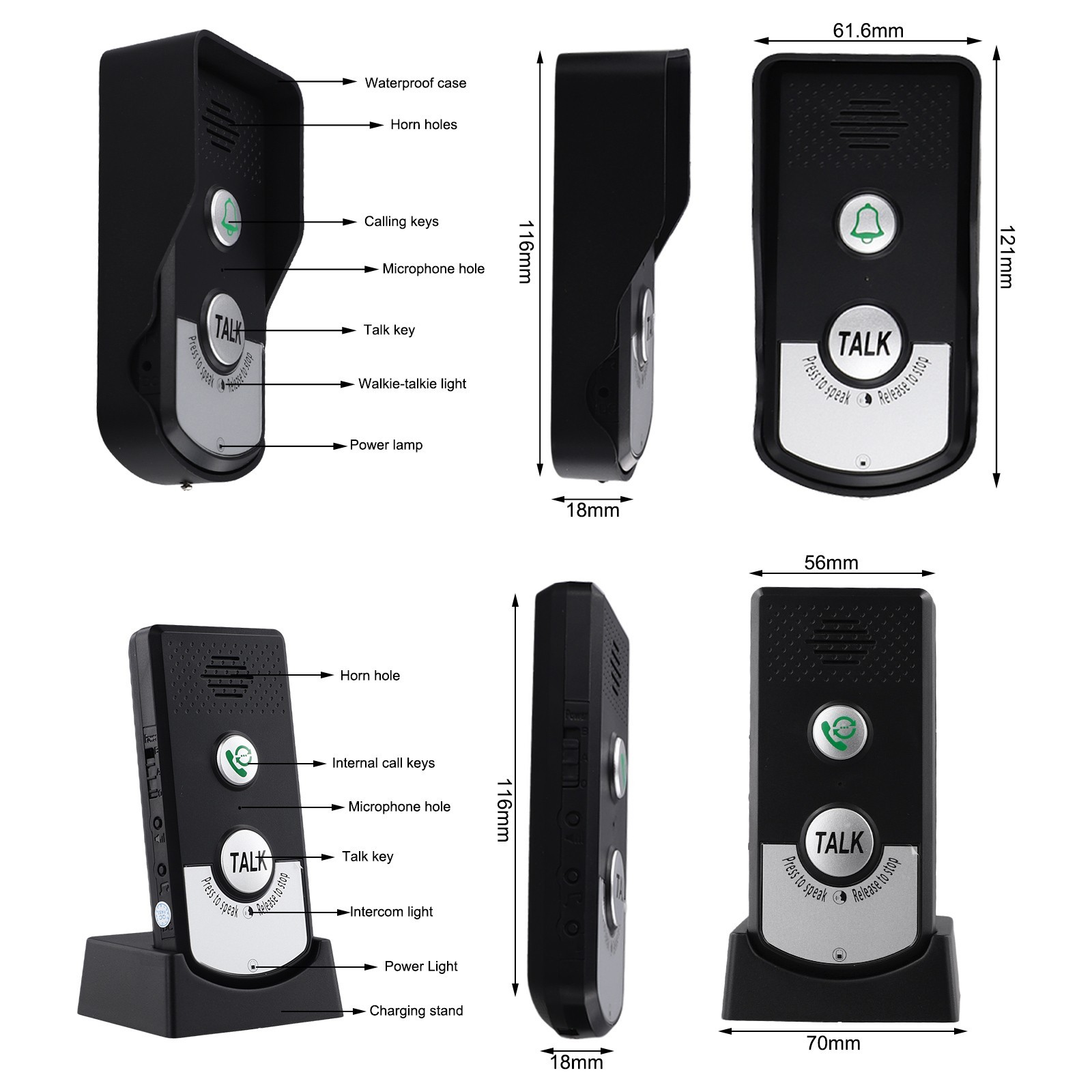 Wireless Doorbell with 1000m Range Strong Penetration Clear Communication