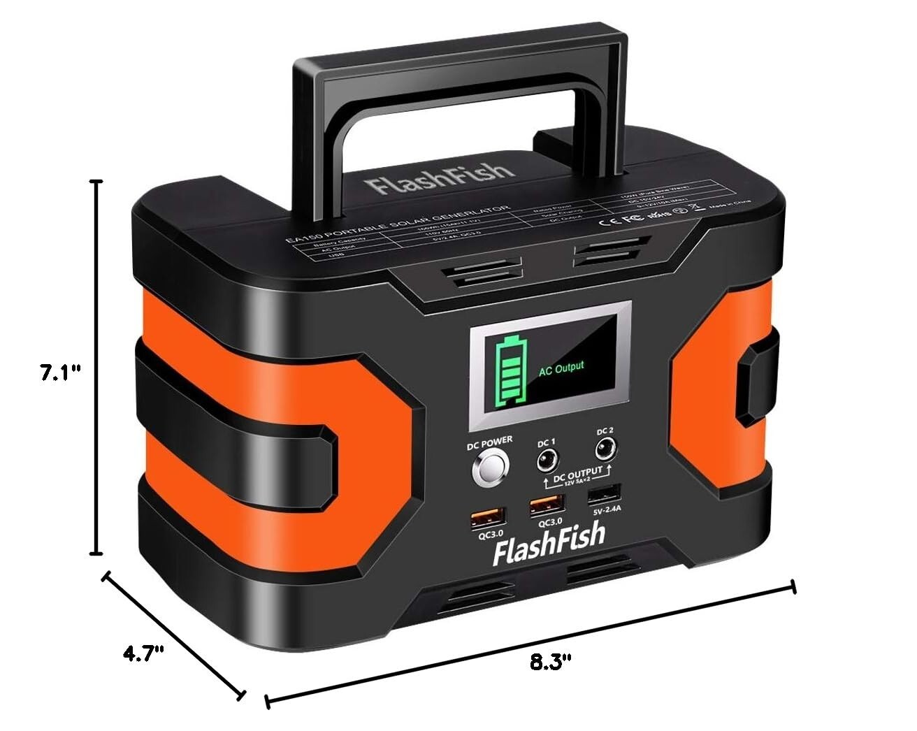 Portable Power Station 150W Power Generator 166Wh Indoor/Outdoor Backup Battary