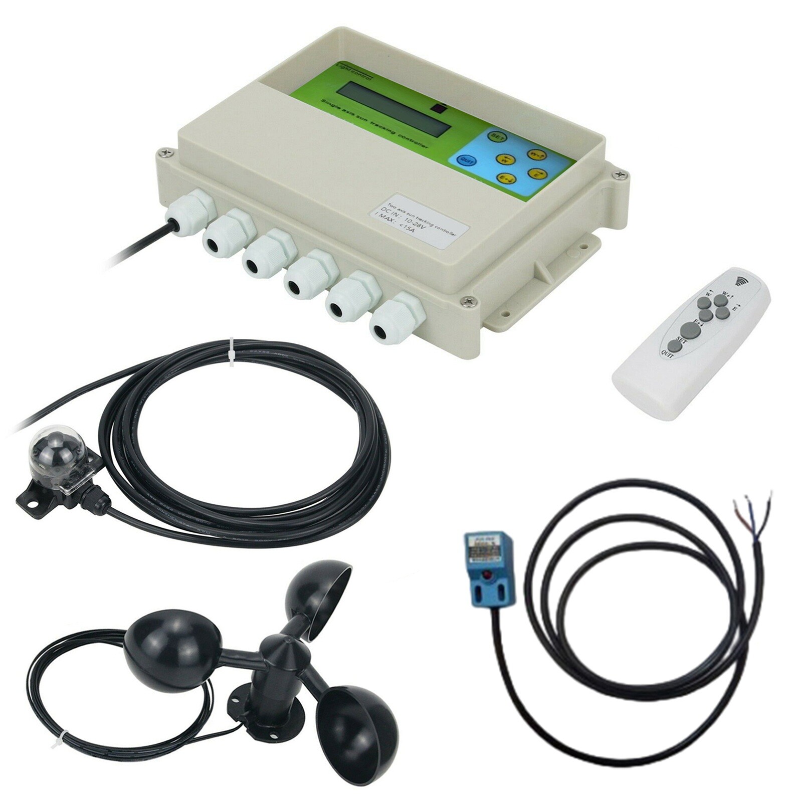LCD Single Axis Automatic Solar Tracking Remote Control Solar Tracker Controller