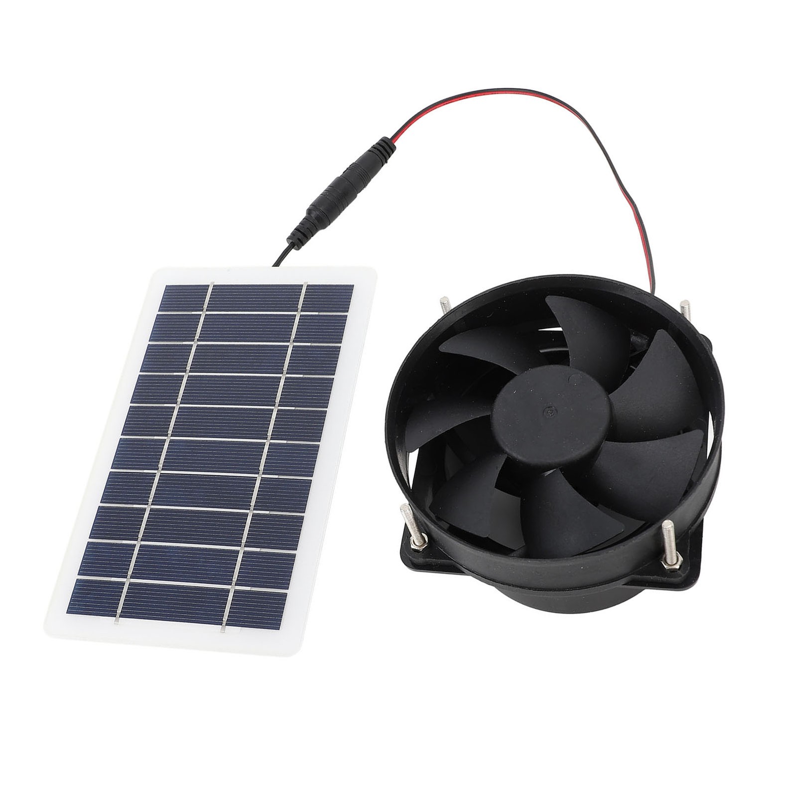 10W Solar Panel Powered Fan Kit Portable Silent Exhaust Fan For Outdoors For