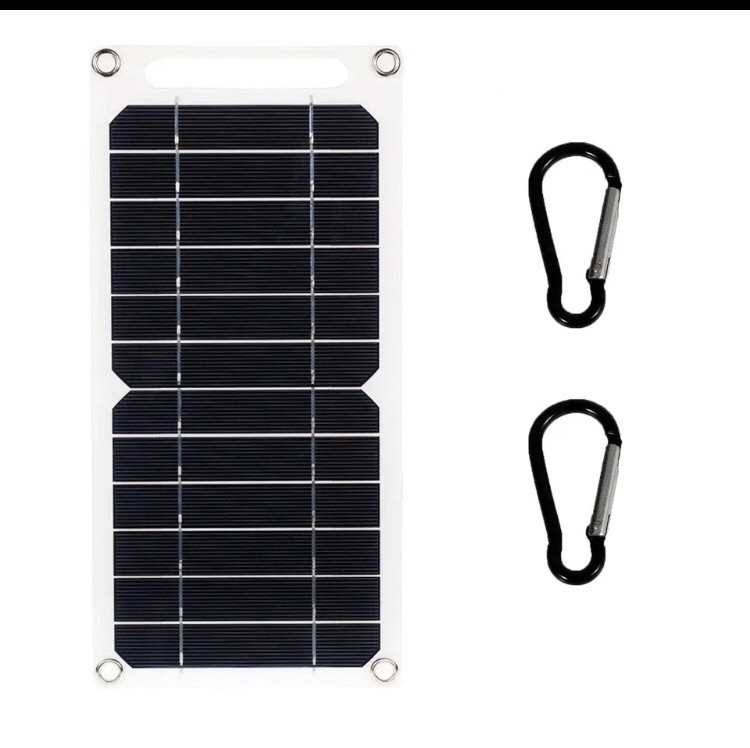 USB Solar Panel Power Bank for Outdoor Camping Hiking Phone Charger 5V Portable