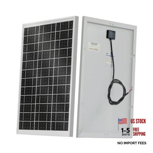 Solar Panel 18V Monocrystalline Waterproof Panel for Charging 12V Battery 25W
