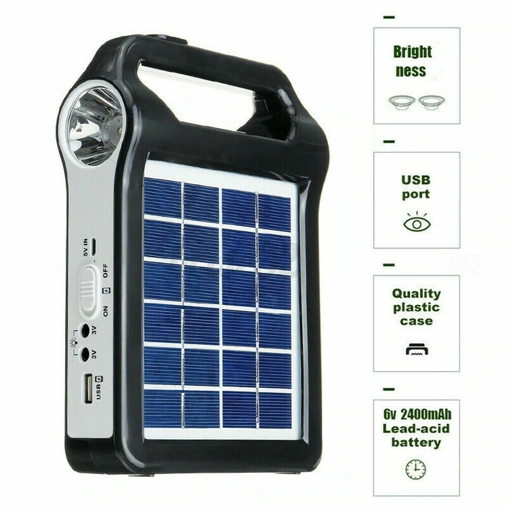 Portable Power Station Solar Generator Panel Power Bank Camping Emergency Outlet