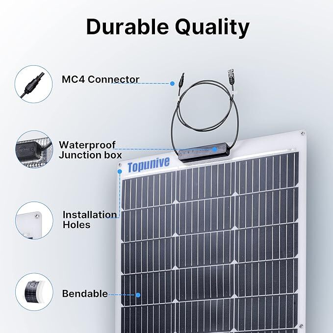 300 Watts Solar Panel Kit 40A 12V Battery Charger w/ Controller Caravan Boat US