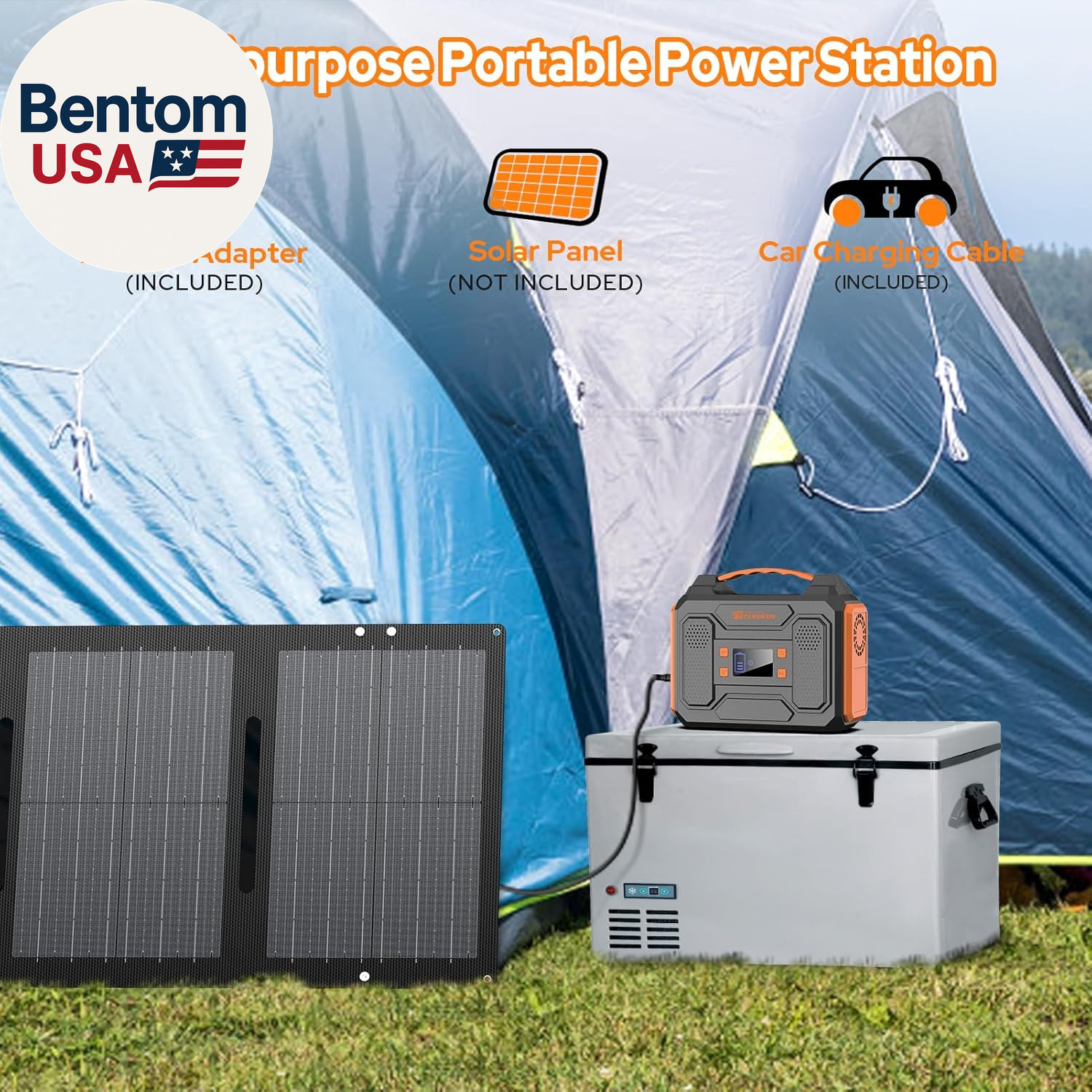 Portable Power Station 300W Solar Generator 280Wh(Without Solar Panel), 110V Por