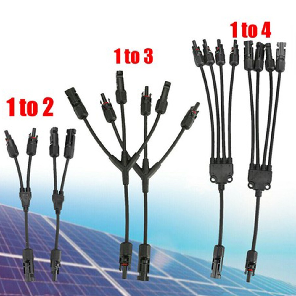 Solar Panel Y Branch Cable Connection Waterproof Adapter Connector Extension NEW