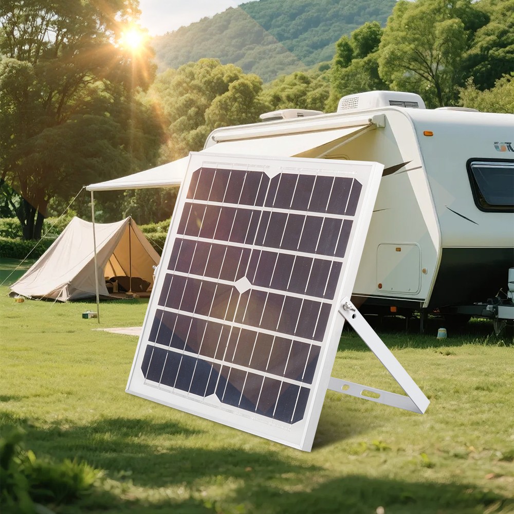 30W Mono Solar Panel Kit Waterproof Charger & Adjustable Mount for Boat Car RV