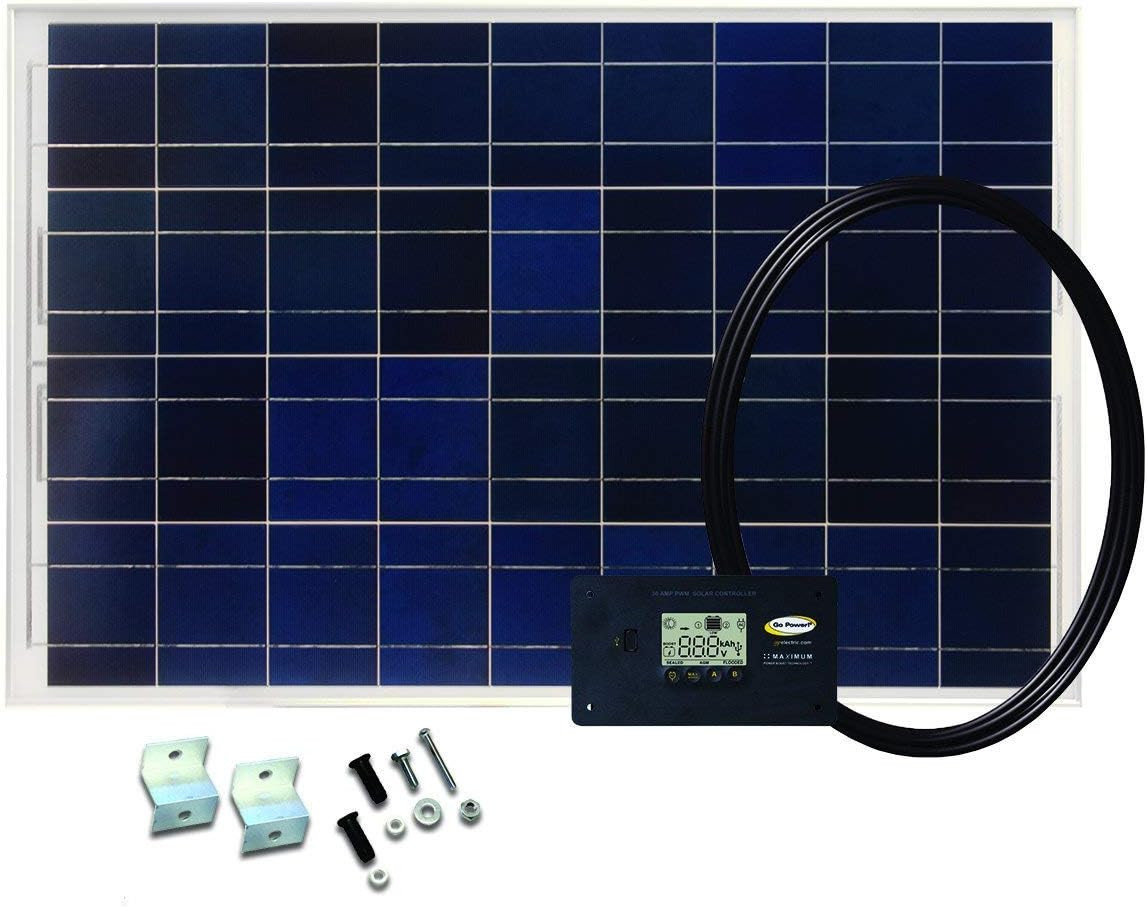 GP-ECO-80 80W Solar Panel Kit – Monocrystalline Panels with 10 Amp Digital Charg