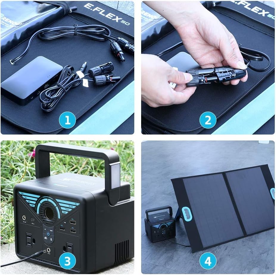 Renogy R300PHXE Elite Portable Solar Generator with extra solar pannel