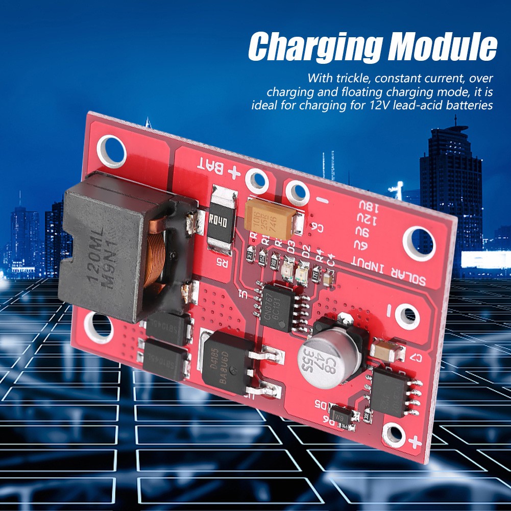 Solar Panel Controller Charging Module For 12V Lead Acid Battery Charger Part