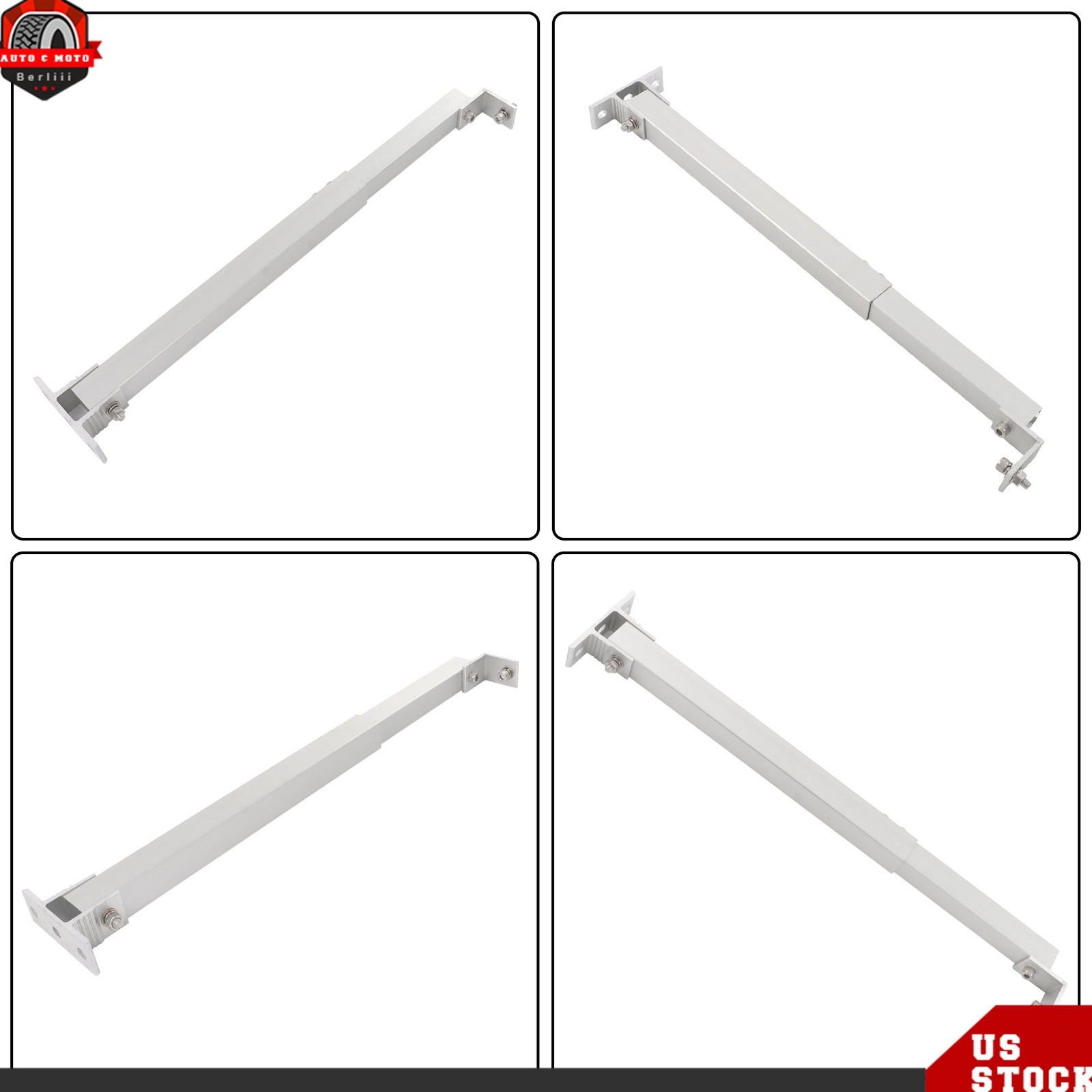 4 Sets Solar Panel Mount Brackets RV Tilt Mount Brackets Kit Adjustable Frame