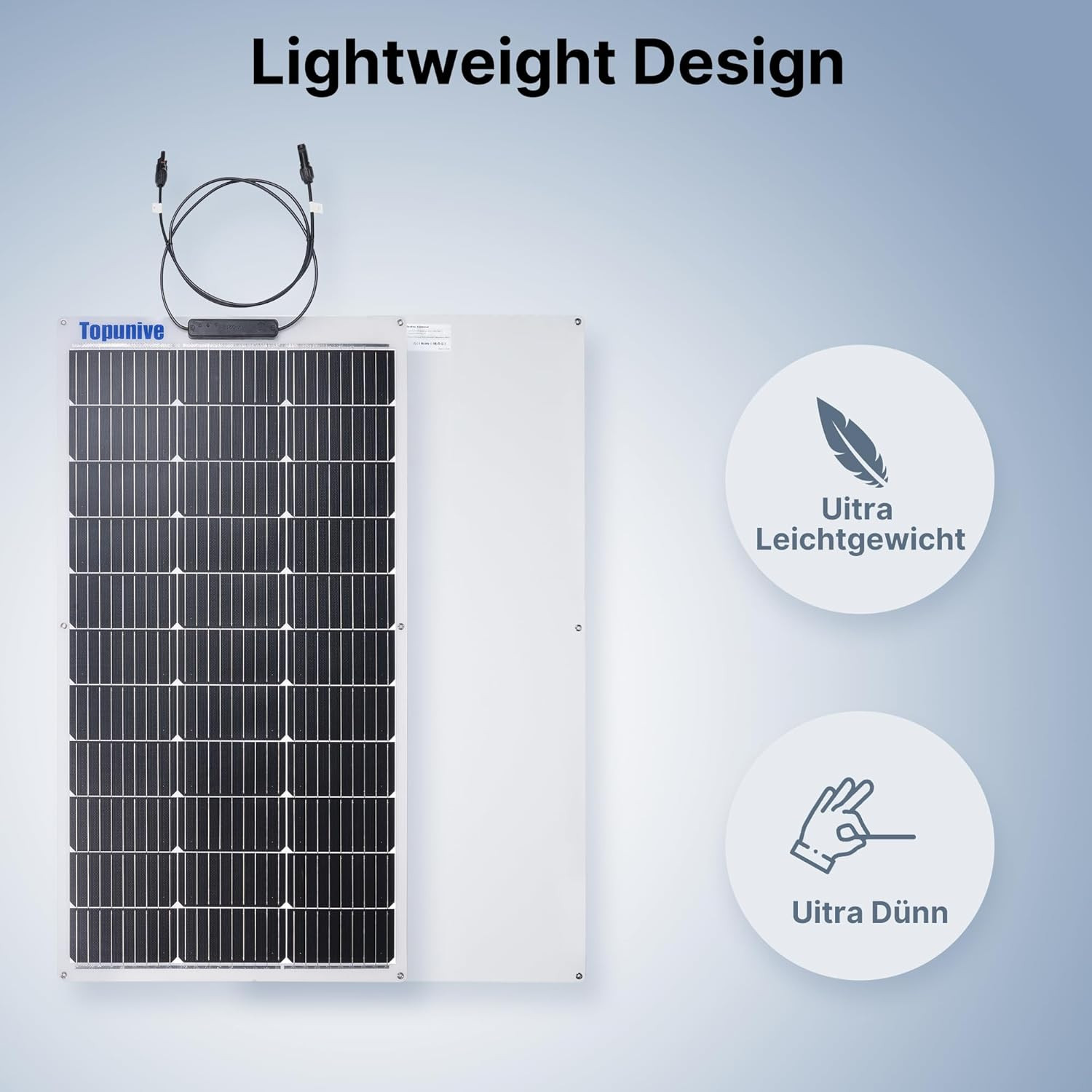 2PCS 100W 12V Flexible Solar Panel 9BB Monocrystalline Cell 12 Volt Semi-Flexibl