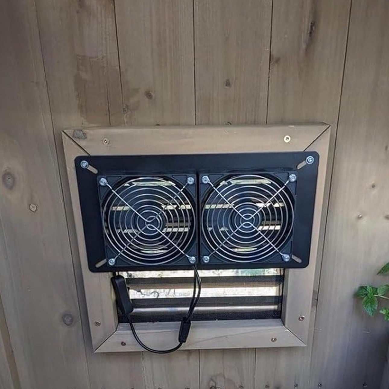 Voltset Solar Fan for Outside 20W Solar Power Exhaust Fan for Outdoor W/ Panel