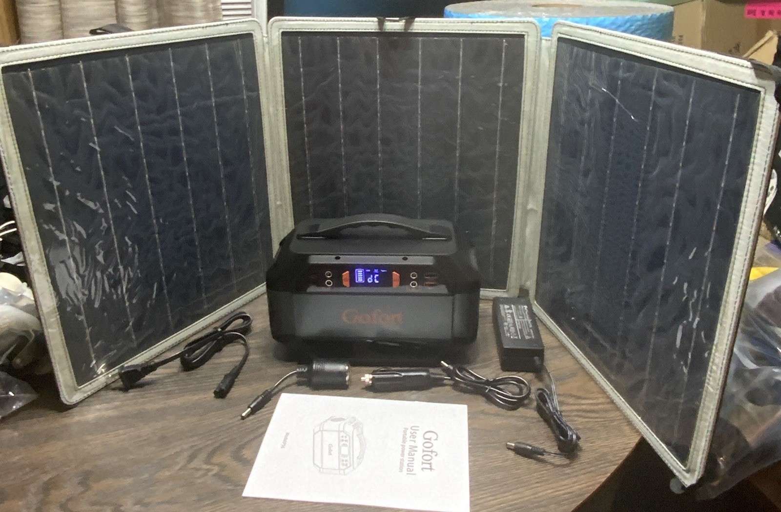 Gofort Portable Power Station 299Wh Plus 60 Watt Gofort Portable Solar Panel
