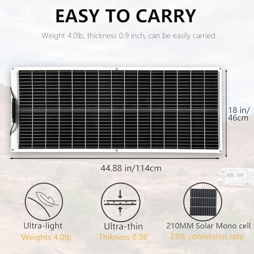 XINPUGUANG Solar Panel 200W 12V Flexible Kit 2x100W