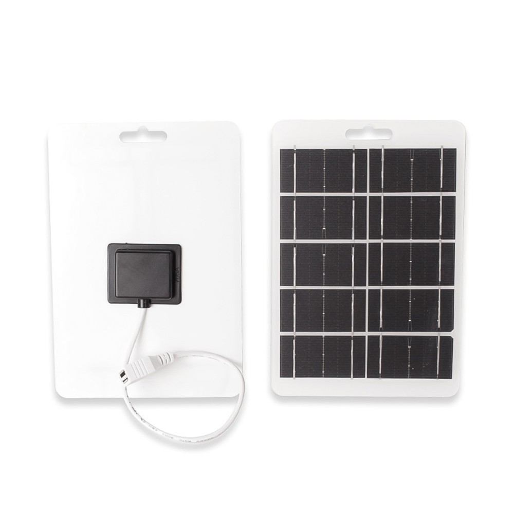 10W 5V Solar Panel USB Portable Charger Waterproof Phone Power Bank Outdoor Camp