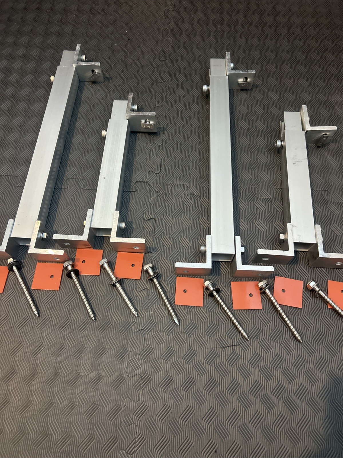 Adjustable Solar Panel Mount Brackets,with Tilt Legs on Flat Surface for RV,Roof