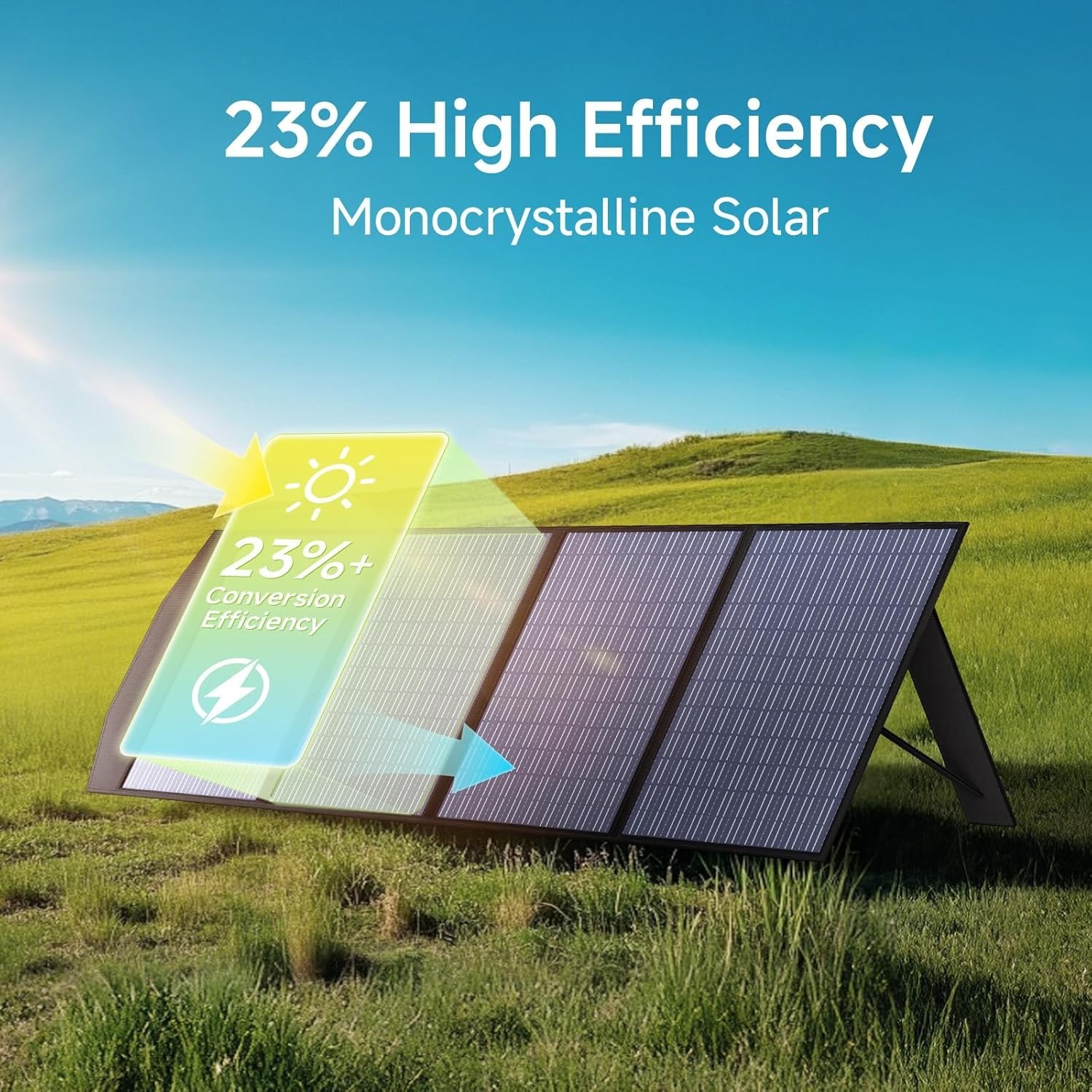 Lightweight 200W Foldable Solar Charger with MC4 Connectors – Outdoor Essential