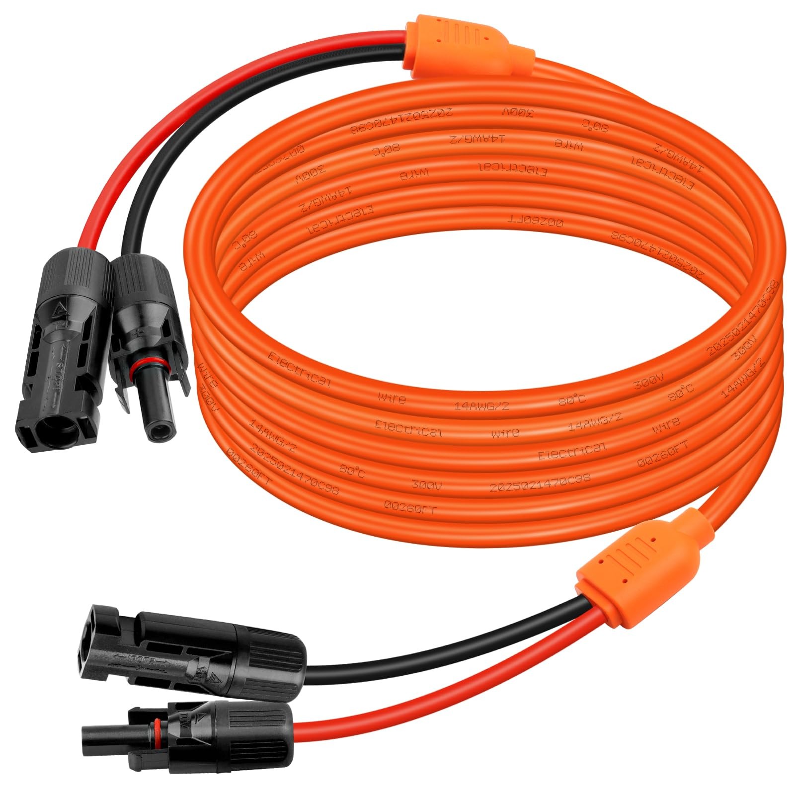 XRDS RF Solar Extension Cable 20FT, 14AWG Tinned Copper with Solar Panel Conn…