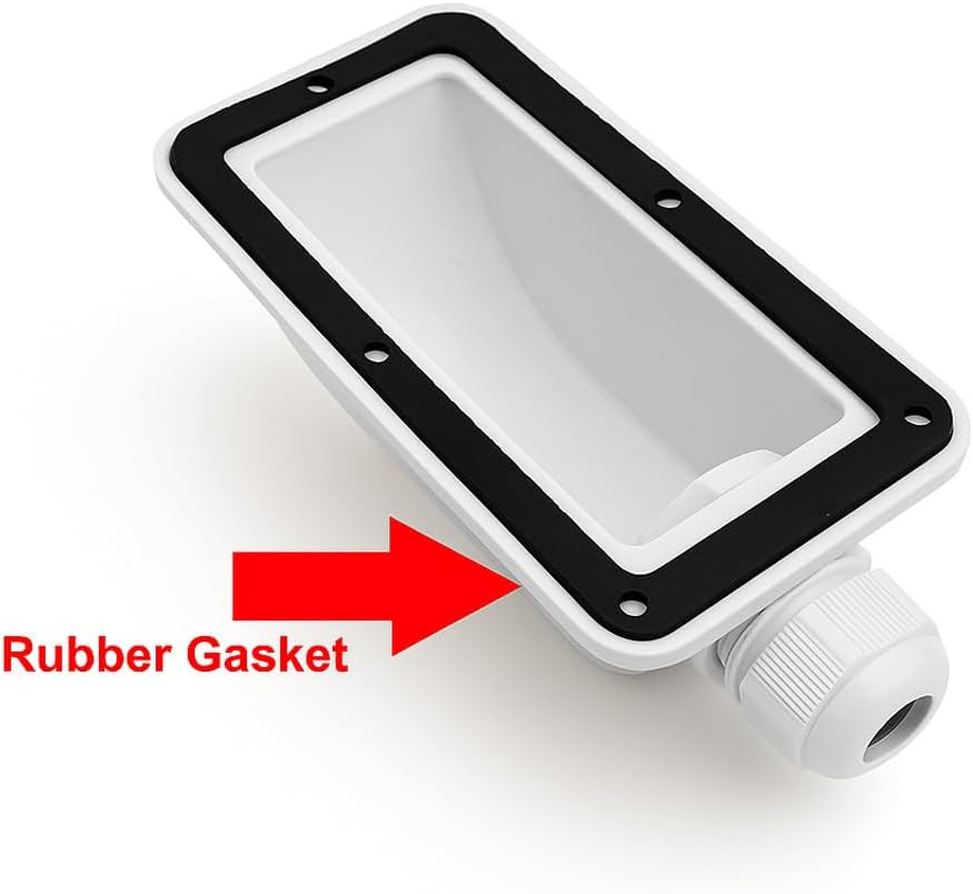 White Waterproof Solar Cable Entry Gland, Single Cable Entry Gland for All Cable