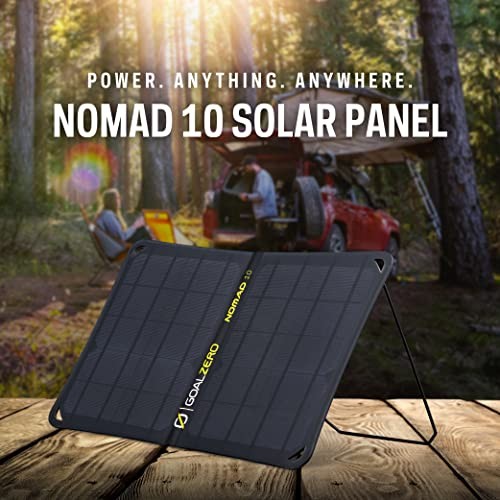 Goal Zero Nomad 10, Foldable Monocrystalline Solar Panel with USB Port, 10 Watt