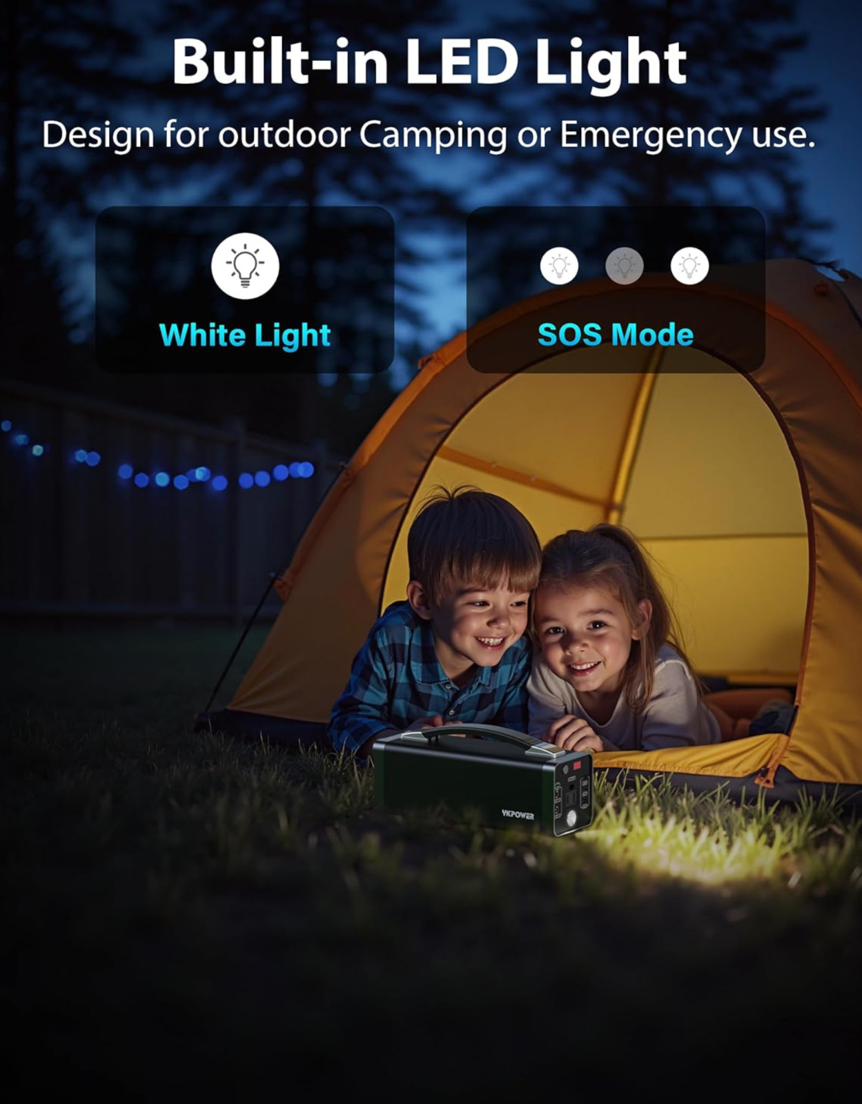 Portable PowerStation 150W, 133.2Wh/36000mAh Fast Charging with 5 Outputs AC Opt