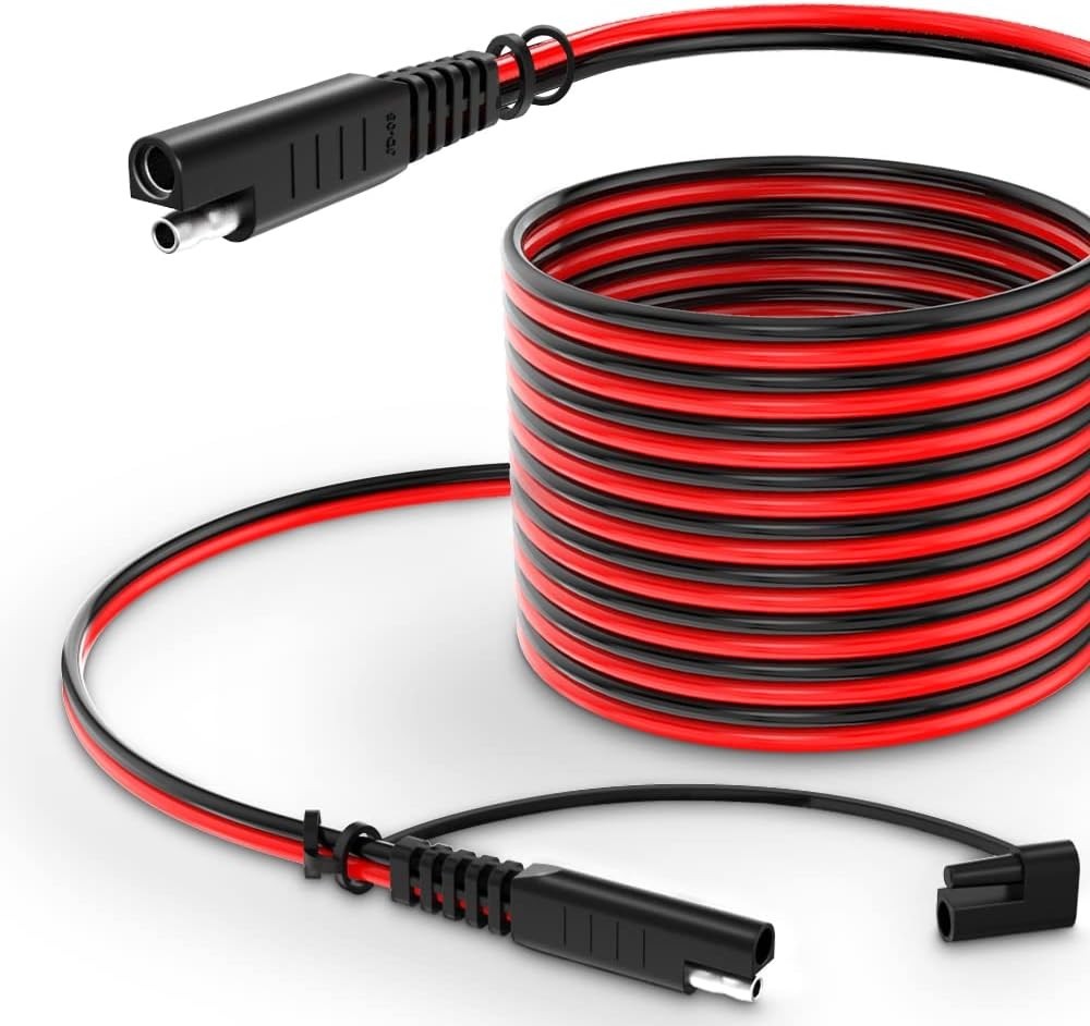 15ft 10AWG SAE Extension Cable with Quick Connect Disconnect SAE Power Connec…