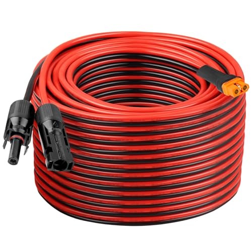 10AWG Solar to XT60i Extension Cable 3 6 10 35 50 75 Heavy Duty Adapter 100FT