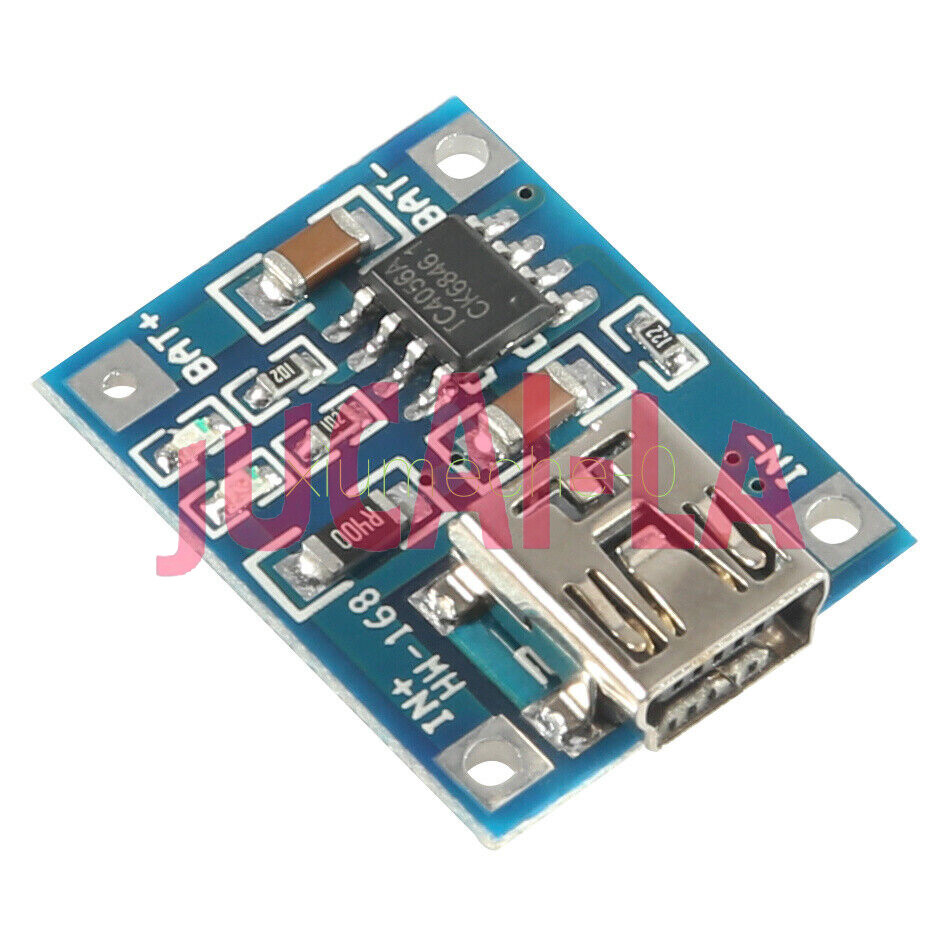 2PCS 5V Mini USB 1A Lithium Battery Charging Board Charger Module IN 4.5V-5.5v