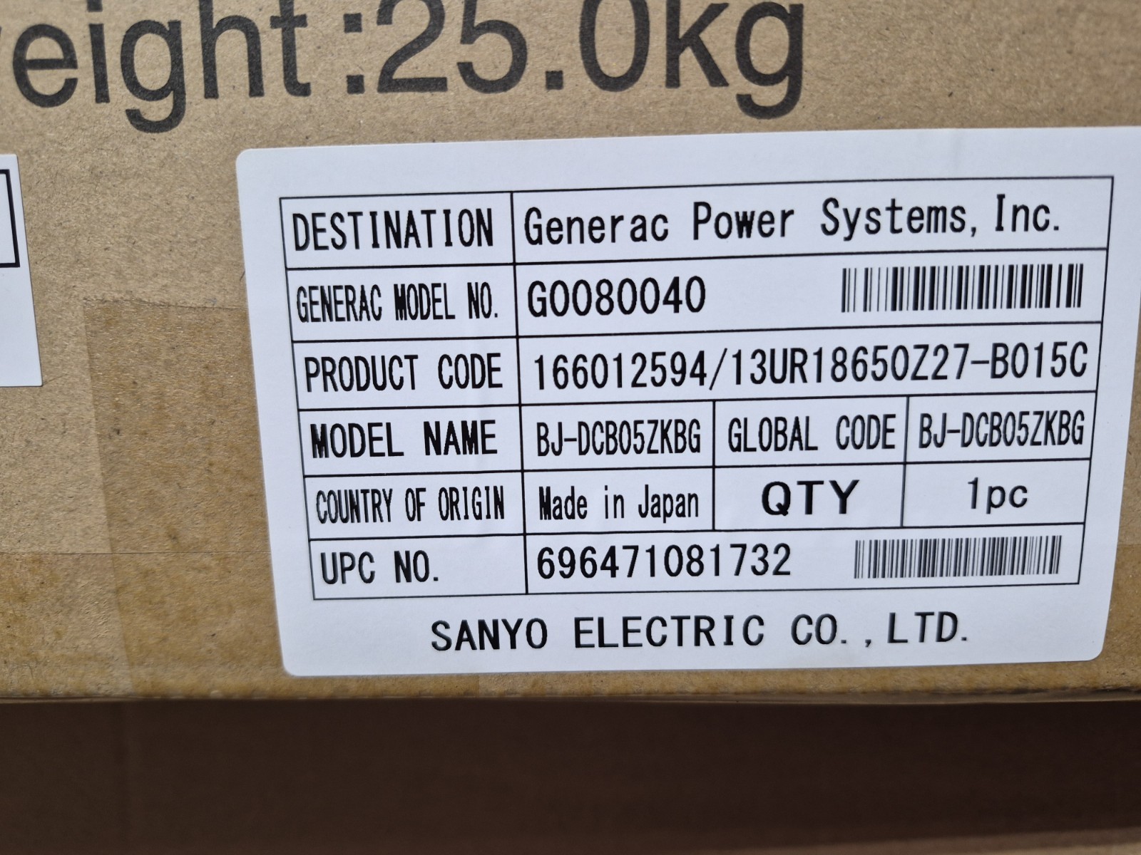 Generac PWRcell Solar Panel Kit 240V 50A Battery Power Core Outdoor Rated