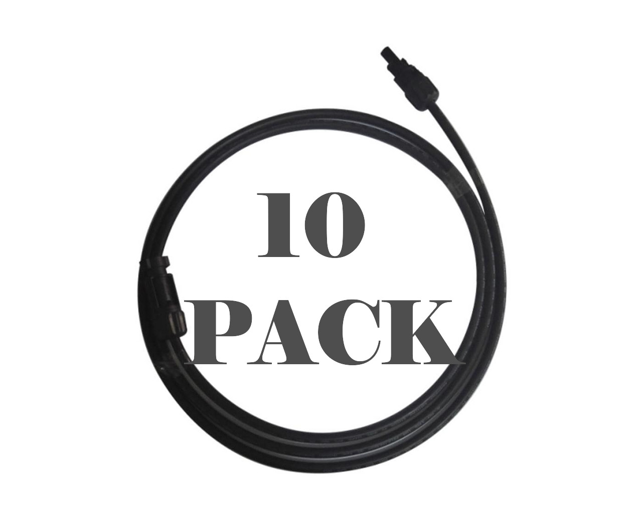 Lot of 10 Solar Panel 3′ DC Power Extension Cables – for Microinverters 1 Meter