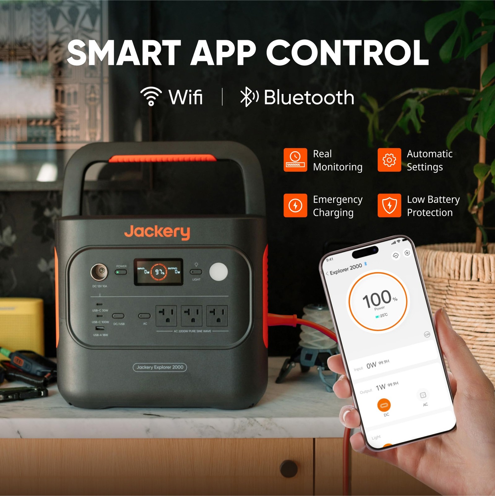 Jackery Explorer 2000 v2 Portable Power Station 2042Wh LiFePO4 Home Backup